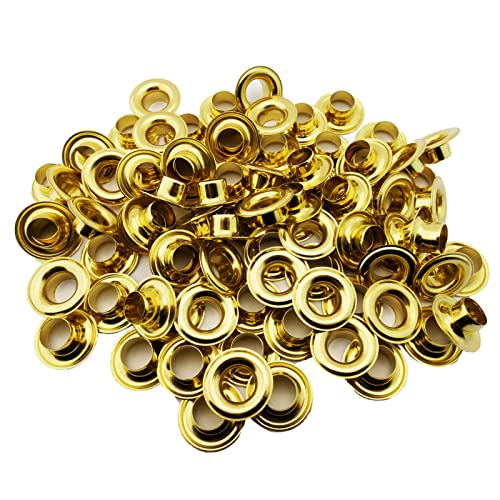 C.S. Osborne Brass Grommets & Washers #G1-4 Size 4 (1/2" Hole) 144 Sets - Image 1
