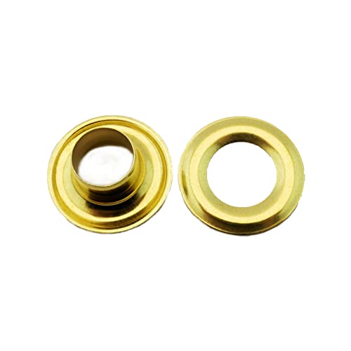 C.S. Osborne Brass Grommets & Washers #G1-4 Size 4 (1/2" Hole) 144 Sets - Image 2