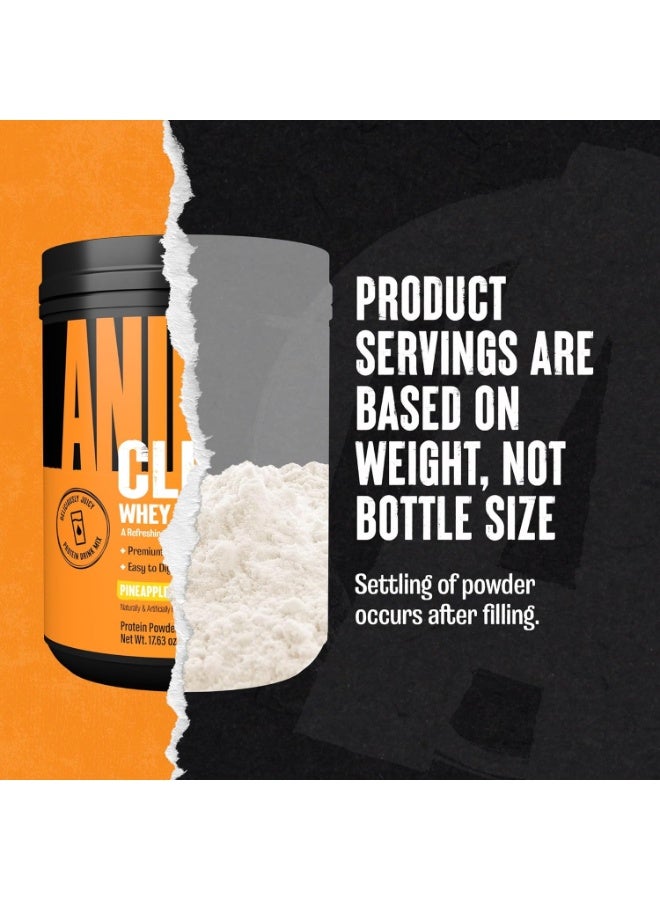 ANIMAL Universal Nutrition Animal Clear Whey Protein Isolate | Orange Pineapple | 500g | 20g Protein & 5g BCAAs | Lean Muscle & Recovery Support - Image 3
