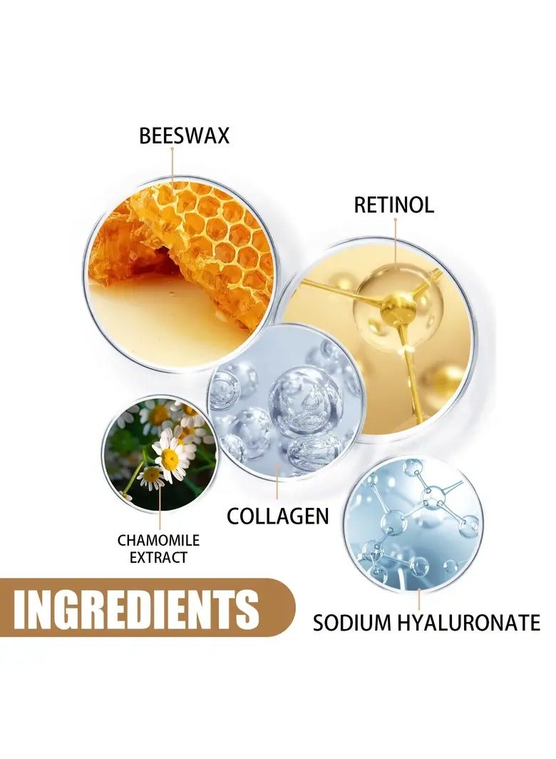 3ml Intensive Revitalizing Retinol Eye Cream Stick - Hydrates, Firms, and Smooths Fine Lines for Radiant, Youthful-Looking Eyes - Hypoallergenic, Collagen-Boosting, and Hyaluronic Acid-Infused for All Skin Types