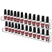 Cq acrylic Nail Polish Wall Rack,15 Inch 2 Pack Hanging Clear Acrylic Nail Polish Rack Wall Mounted Shelf for Nail Salon Wall Essential Oil Shelf,Gel Fingernail Polish Holder,Tattoo Studio Decor Paint - Image 2