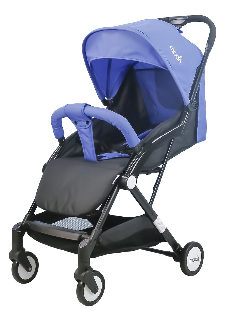 Moon Compact Stroller – Fold, Cabin-Approved, Air Travel Friendly, Lightweight, Easy Carry, for 0–3Y (0–18kg) – Cyan Blue - Image 1