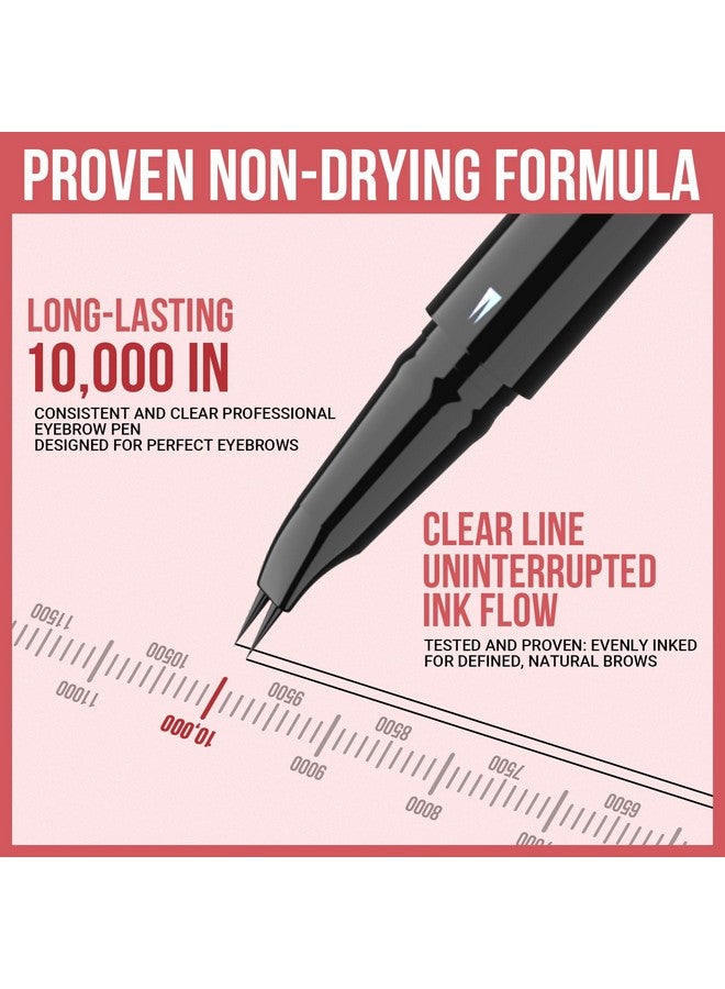 iMethod Curved Eyebrow Pen - Eyebrow Pencil, Brow Pencil 2-In-1 Dual-Ended Microblading Eyebrow Pen With Micro-Fork-Tip And Precise Brush-Tip Create Natural Hair-Like Brows, Last All-Day, Dark Brown - Image 4