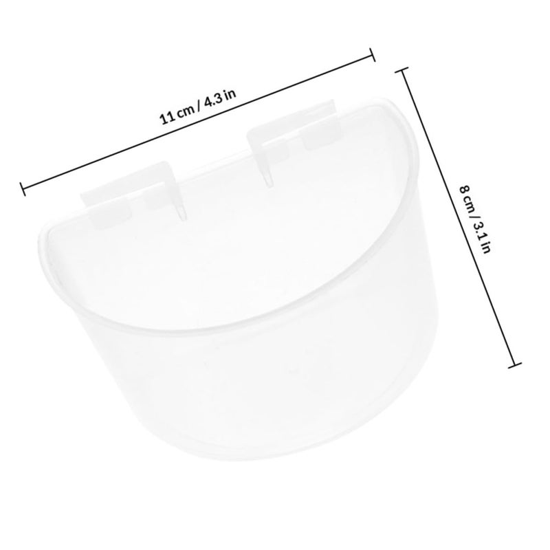 6 Pcs Large Thickened Plastic Pigeon Cage Feeding Cups and Water Bowls - Image 3