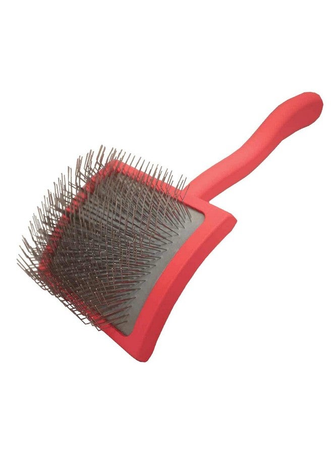 Chris Christensen Big G Dog Slicker Brush For Dogs (Goldendoodles, Labradoodles, Poodles), Groom Like A Professional, Fluff Detangle Style, Saves Time Energy, Coral, Large - Image 1