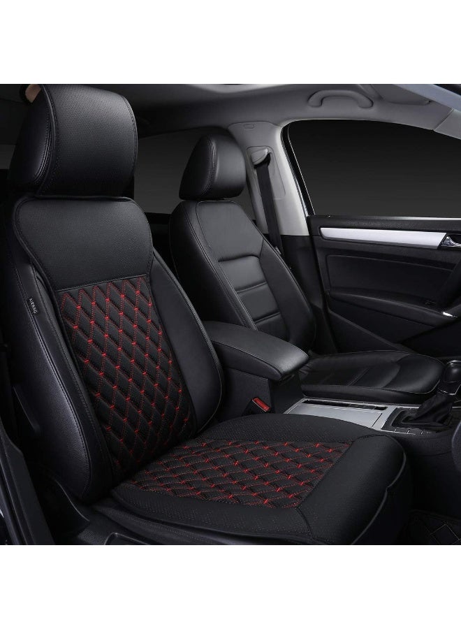 1 أجهزة الكمبيوتر الشخصية غطاء مقعد السيارة الأمامي الواقي من الماء الجلدي المقعد العام مناسب لمعظم سيارات الدفع الرباعي والشاحنات - Image 2