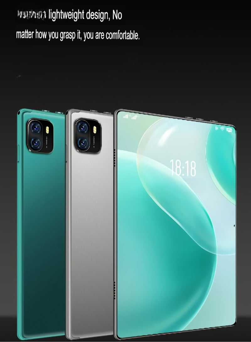 AROAQ HD Tablet Computer, 5G Full Network Dual Camera Smart Touch Pad, High Definition Large Display Touch Screen Android Learning Pad For Study And Entertainment, (1pc, Green, 16G Plus 1024G With Leather Case, Mouse, Keyboard, Stylus) - Image 4