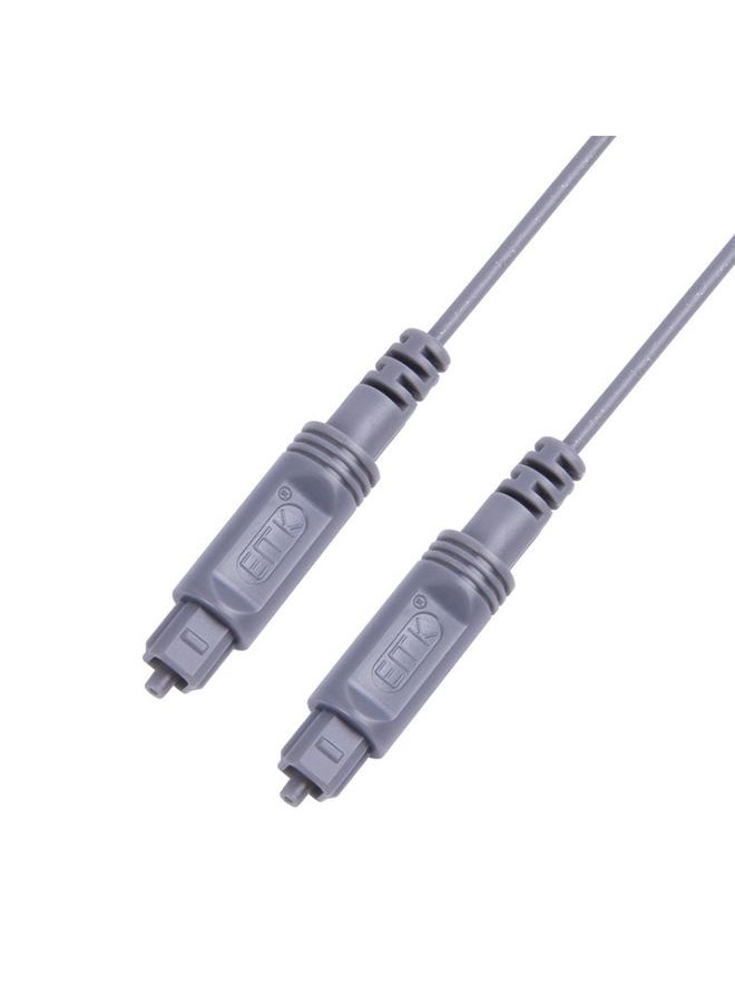 BURAQ - 20m EMK OD2.2mm Digital Audio Optical Fiber Cable Plastic Speaker Balance Cable(Silver Grey) - Image 1