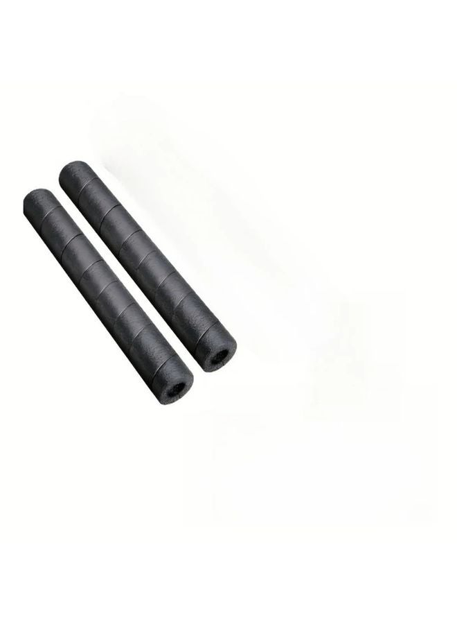 2pcs Black Pipe Insulation Foam Strips 39 88cm Pool Rubber Cover For Water Hoses - Image 1