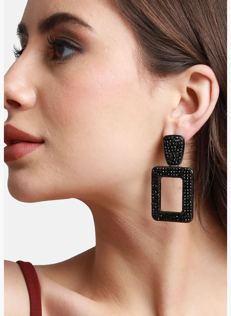SOHI Trendy Designer Stone Party Wear Drop Earring For Women