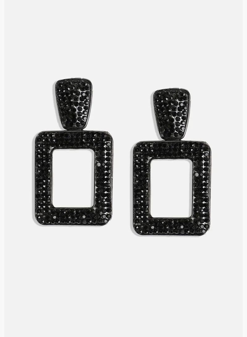 SOHI Trendy Designer Stone Party Wear Drop Earring For Women