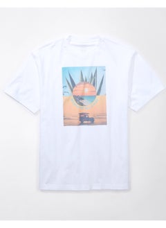 American Eagle Logo Graphic Crew Neck T-Shirt  - Image 4