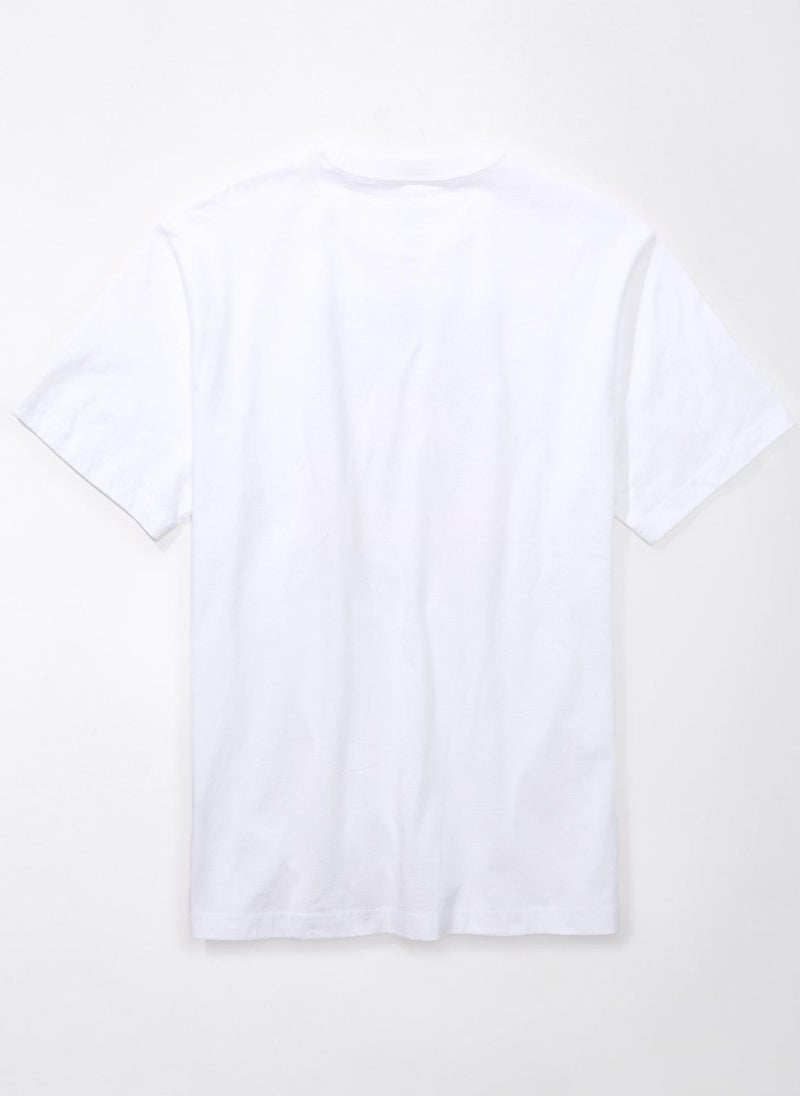 American Eagle Logo Graphic Crew Neck T-Shirt  - Image 5
