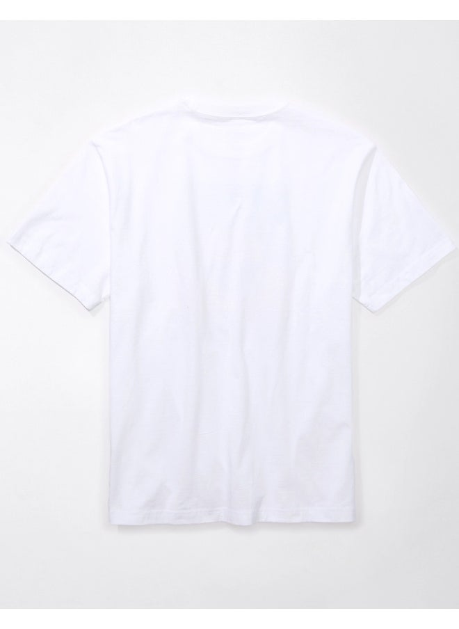 American Eagle Logo Graphic Crew Neck T-Shirt  - Image 3