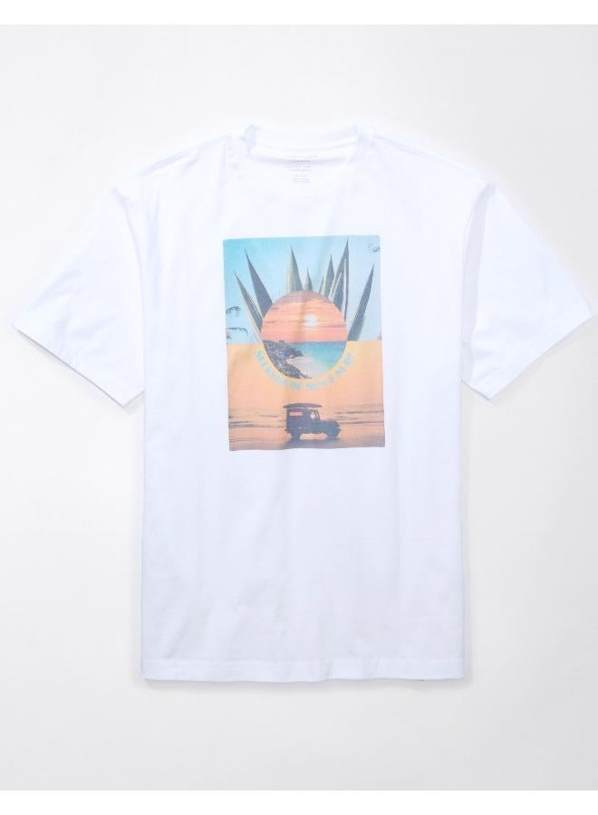 American Eagle Logo Graphic Crew Neck T-Shirt - Image 3