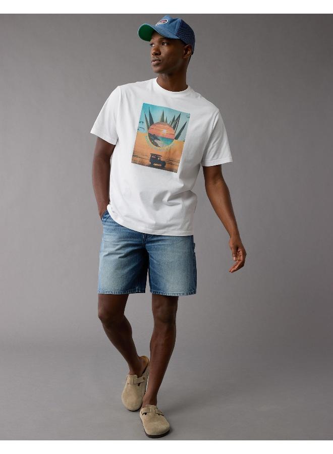 American Eagle Logo Graphic Crew Neck T-Shirt - Image 5