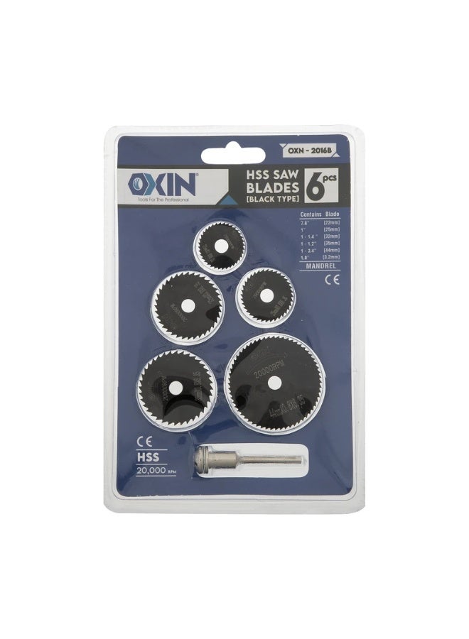 Oxin  HSS SAW BLADES model OXN-2016B set of 6 - Image 1