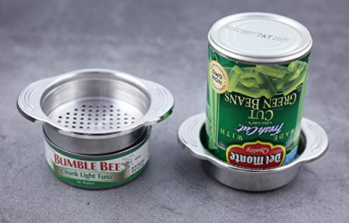 iAesthete Can Strainer - Tuna Strainer - Food Grade 304 (18/8) Stainless Steel, Dishwasher Safe, Food Strainer, Can Colander, Easy To Clean, Eco-friendly - Image 5