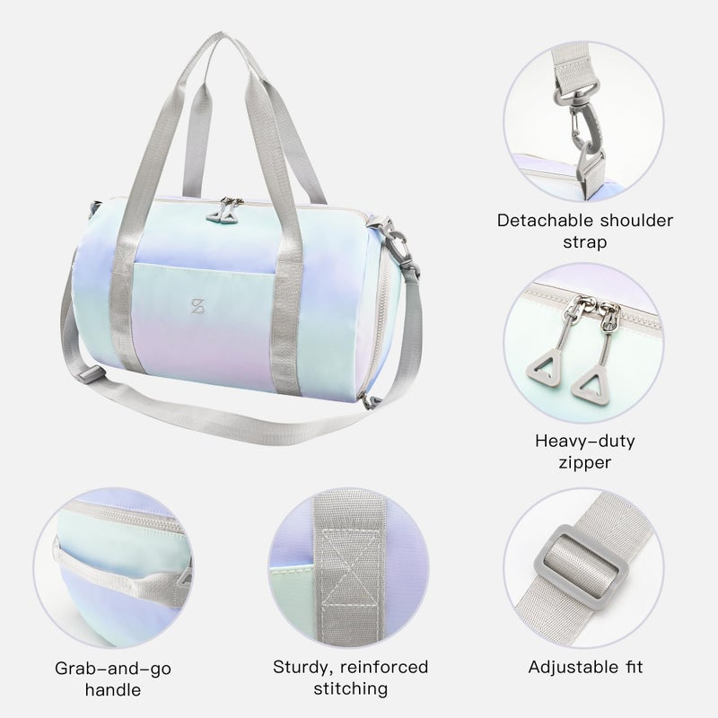 STELLE Dance Bag for Girls Ballet Bag Gifts for Girls Waterproof Sports Gymnastics Bag with Shoe Compartment Cheer Duffle Bag(LM1,F) - Image 5