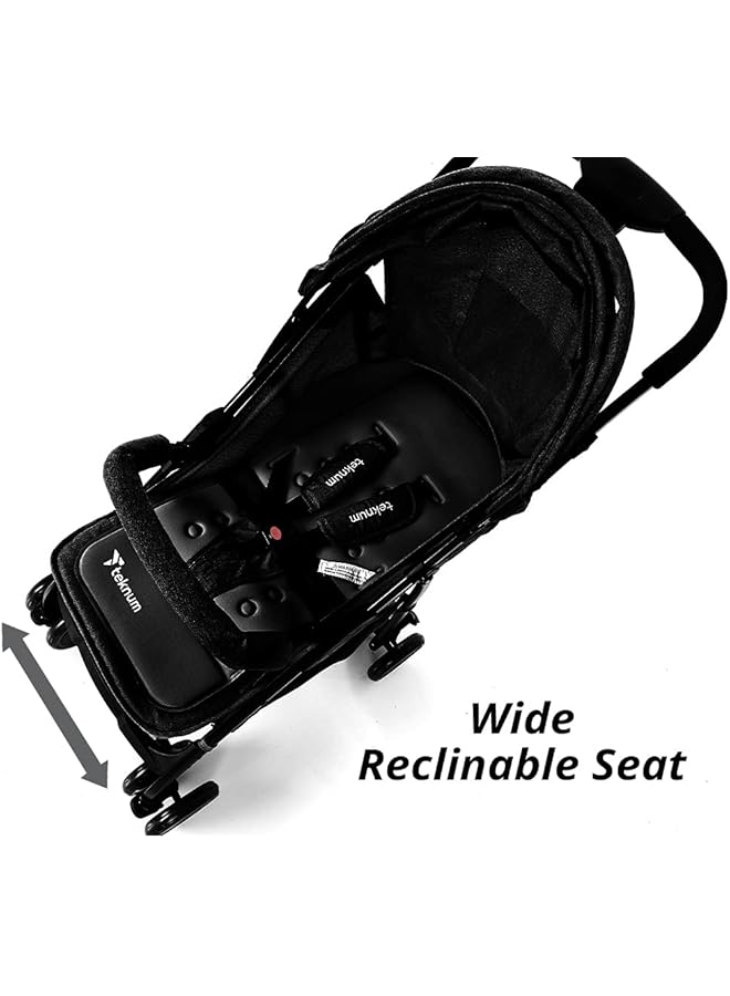 erorex Trip Plus Stroller Wide Cannopy And Seat 5 Point Safety Harness Shock Absorbent System Front Wheel - Image 5