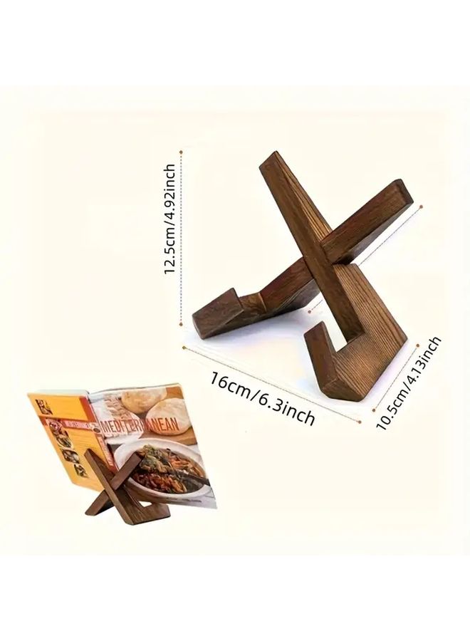 Vintage Handmade Wood Recipe Holder for Kitchen Decor Fits Family Menus Perfect Gift - Image 4