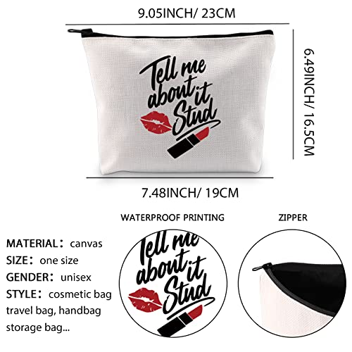 XYANFA Greese Musical Inspired Makeup Bag Movie Fans Gift Theater Gifts Gift for Her Tell Me About it Stud (Tell me about it Stud) - Image 2