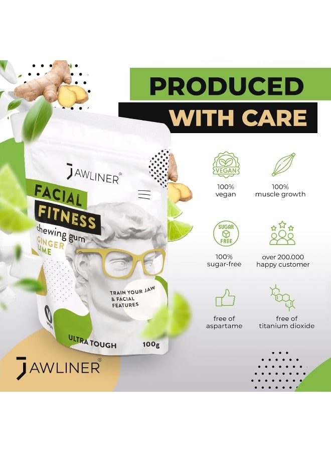 Jawliner علكة جولاينر للياقة الوجه - زنجبيل ليمون - Image 4