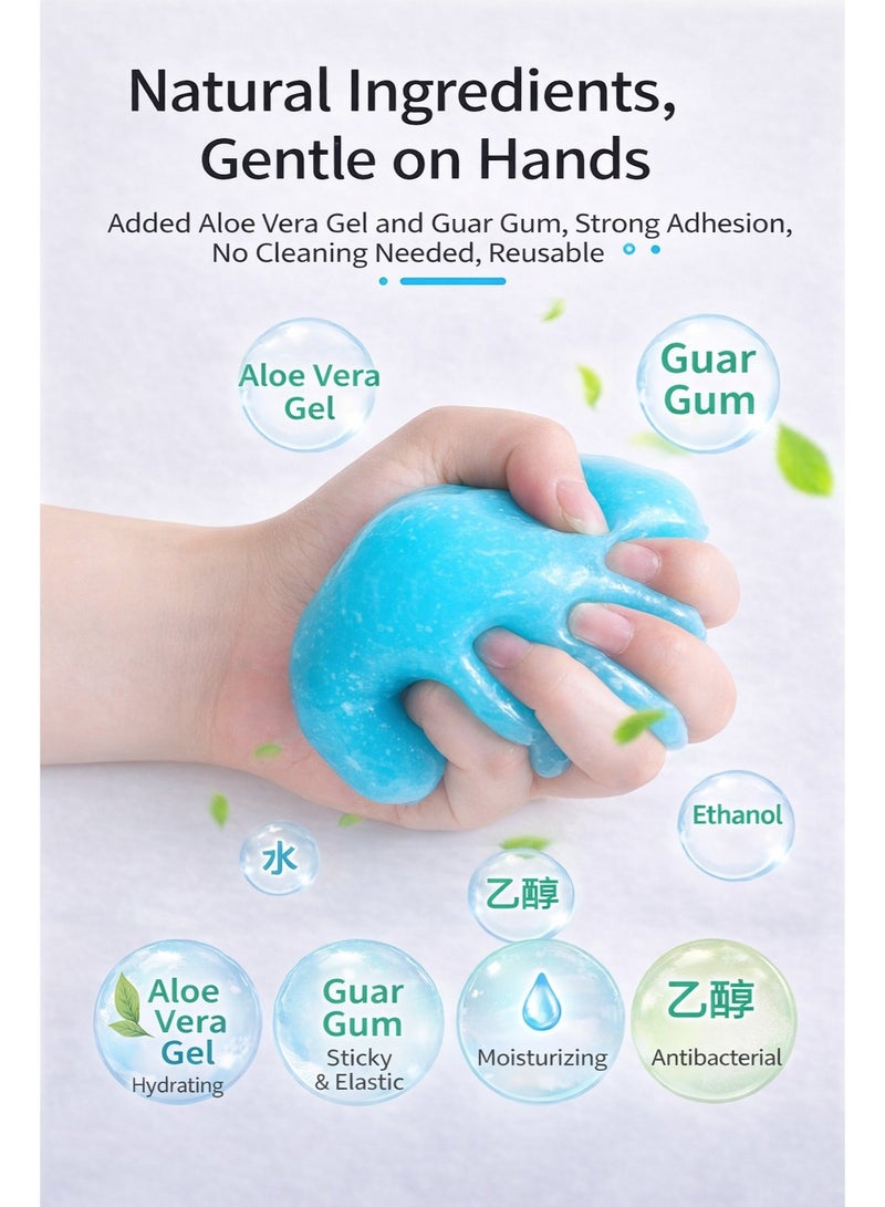 AGNAR Multi-Purpose Cleaning Gel – Perfect for cleaning keyboards, cameras, car interiors, air vents, dashboards, and electronics - Image 4