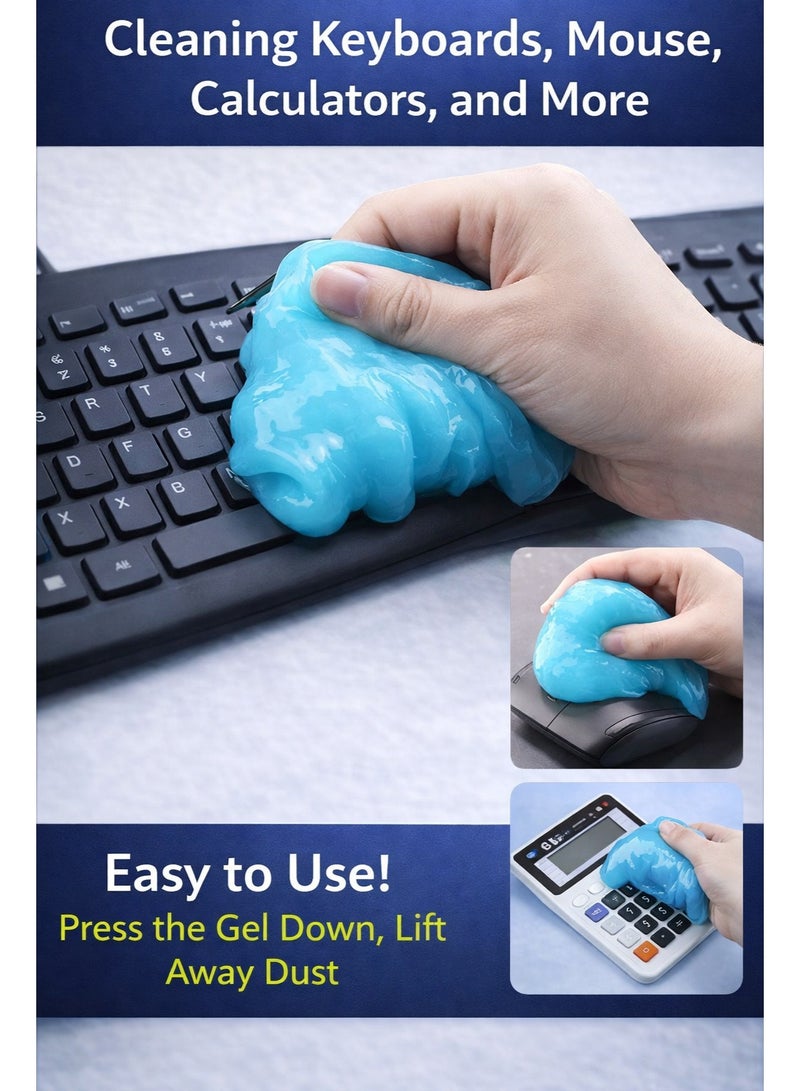 AGNAR Multi-Purpose Cleaning Gel – Perfect for cleaning keyboards, cameras, car interiors, air vents, dashboards, and electronics - Image 2