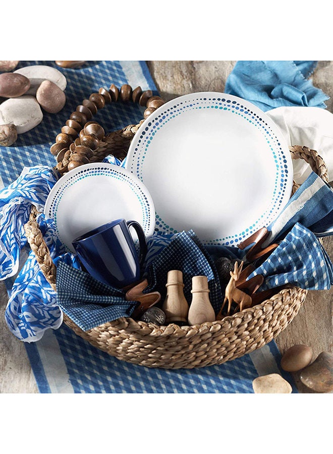Corelle طقم أطباق مكون من 16 قطعة بتصميم ألوان المحيط - Image 2