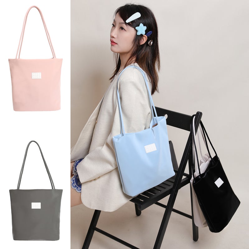 EHOOO Women's Nylon Solid Color Bucket Tote Bag 2026 - Image 1