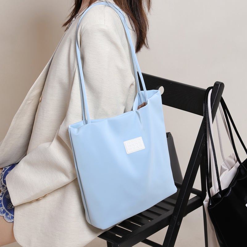 EHOOO Women's Nylon Solid Color Bucket Tote Bag 2026 - Image 2