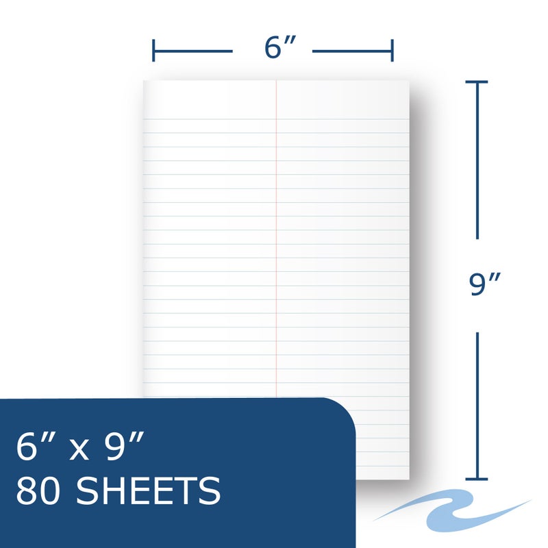 Roaring Spring Spiral Steno Pad, 6"x9", Gregg Ruled, 80 Sheets 15# White Paper Per Book, Proudly Made in The USA!, Snag Proof Wire, Stiff Board Covers (Pack of 1) - Image 2