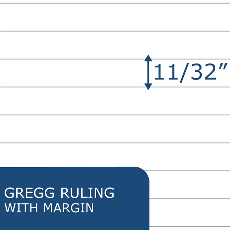 Roaring Spring Spiral Steno Pad, 6"x9", Gregg Ruled, 80 Sheets 15# White Paper Per Book, Proudly Made in The USA!, Snag Proof Wire, Stiff Board Covers (Pack of 1) - Image 3