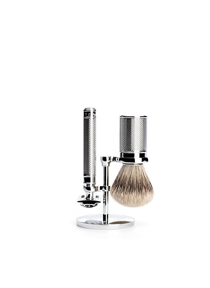 Muhle MÜHLE Chrome Stand for Traditional & Classic Series Safety Razors & Shaving Brushes | Shave Accessory | Modern Design  - Image 2