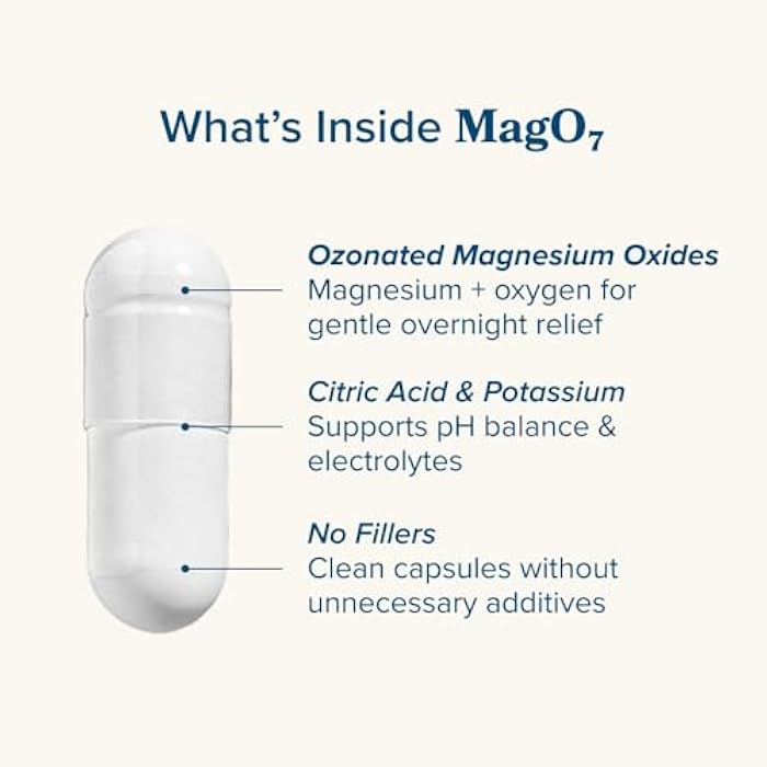 nbpure MagO7 - Natural Colon Cleanse & Detox | Occasional Constipation Relief, Stool Softening, & Bloating Support for Men & Women | Ozonated Magnesium Oxide, 90 Capsules - Image 5