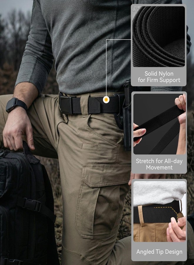 CHAOREN Tactical Belt Men - 1.5" Stretch Work Belt - Quick Release for Military Casual Jeans EDC EMT - Image 4