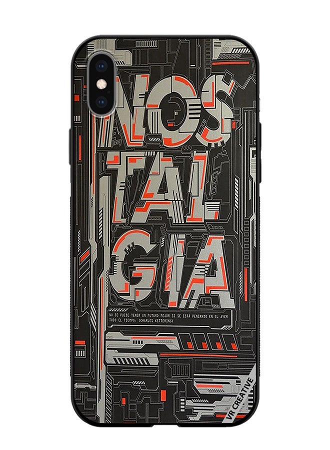 VR CREATIVE Protective Case Cover For Apple iPhone XS Max Nostalgia Design Multicolour - Image 1