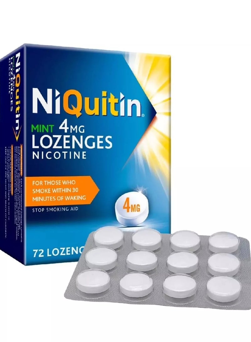 Niquitin Mint 4mg Lozenges	72 Lozenges - Image 1