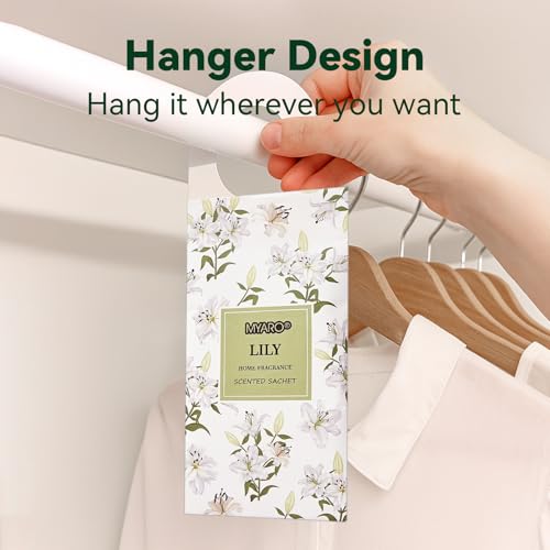 MYARO 12 Packs Large Sachets for Drawers and Closets, Large Hanging Sachet Bags Closet Air Fresheners Potpourri Bags Long-Lasting 6 Scents - Lavender, Rose, Jasmine, Ocean, Vanilla, Lily - Image 2