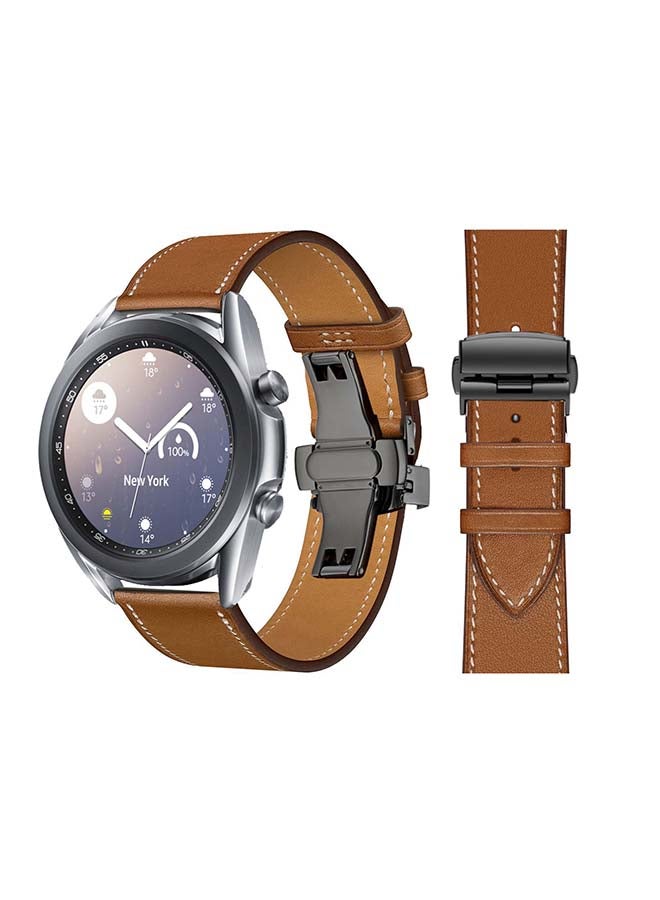 Perfii Replacement Band For Samsung Galaxy Watch3 Supreme Brown - Image 1