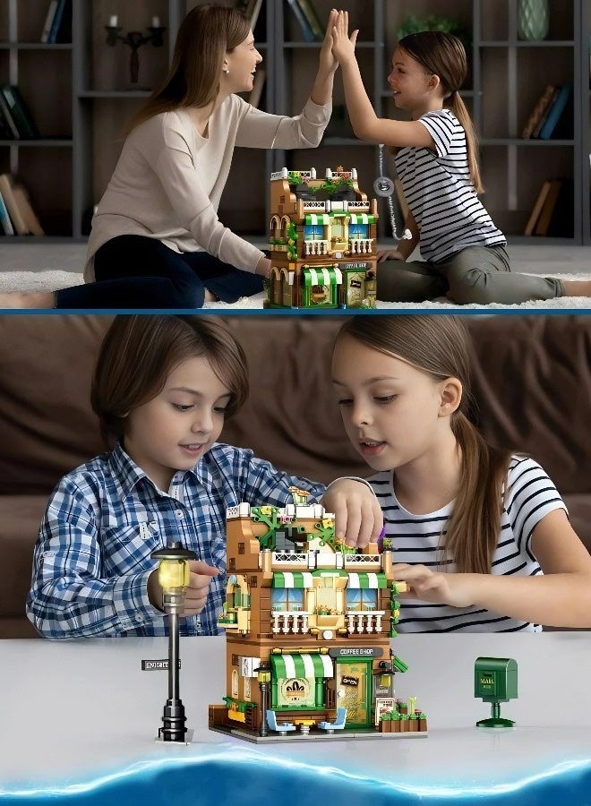 Children's STEM Café Building Blocks Set (724 Pieces) - Parent-Child Interactive DIY Assembly Toy, Top Choice for Eid al-Fitr/Eid al-Adha/Birthday Celebrations, Includes Assembly Instructions - Image 3