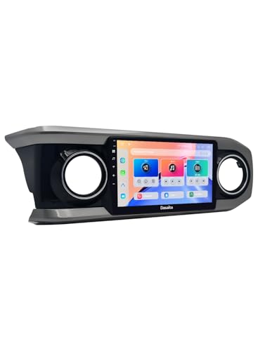 Dasaita 102 Car Stereo for Toyota Tacoma 20162022 Wireless CarPlay Android Auto QLED Touchscreen Android 13 6GB RAM 64GB ROM 4G LTE5G WiFi GPS Navigation - Image 1
