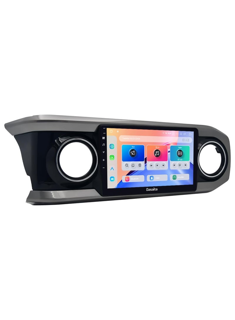 Dasaita 102 Car Stereo for Toyota Tacoma 20162022 Wireless CarPlay Android Auto QLED Touchscreen Android 13 6GB RAM 64GB ROM 4G LTE5G WiFi GPS Navigation - Image 2