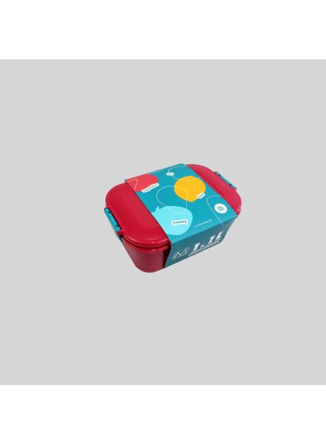m-design Fresco Lunch Box 1.1 L - Fuchsia/Teal