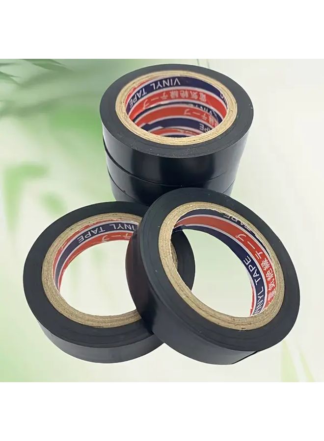 3 قطع من الشريط الكهربائي PVC الأسود عازل للماء ومثبط للهب - Image 5