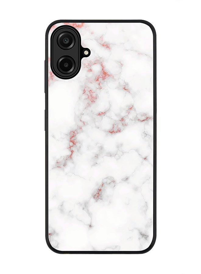 Stylizedd For Samsung Galaxy A07 4G Case,Slim fit Camera Protection, Shockproof Thin Phone cover  - Marble Print Rose Grey