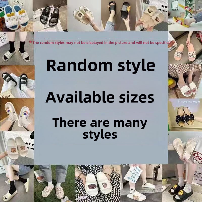 Womens Summer Slippers Fashion Soft Sole Warehouse Random Flip Flops  - Image 1