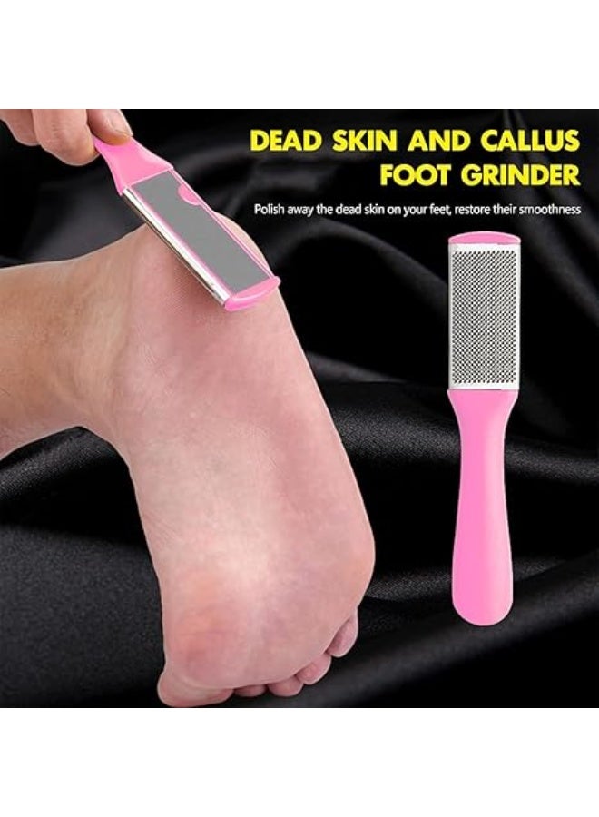 Professional Foot File Stainless Steel Double Sided Callus Remover - Silky Smooth Feet, Ergonomic Handle and Stylish Design (Multicolor) - Image 5