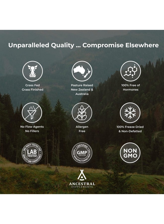 انسيسترال سابليمينتس مكملات غذائية من أنسيسترال، أمعاء لحوم البقر التي تتغذى على العشب مع الكرشة، 3000 ملغ، مكمل غذائي للهضم يدعم ارتجاع المريء وصحة الأمعاء والجهاز الهضمي، غير معدل وراثيًا، 180 كبسولة - Image 5